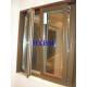 Laminated glass Sound Proof Aluminium Clad Timber Windows 90mm Thickness For