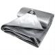 500D Yarn Count Silver Gray PE Tarpaulin Moisture-proof and Waterproof for Outdoor