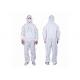 Liquid Proof Disposable Safety Clothing , Comfortable Disposable Asbestos Suits