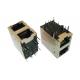 2x1 Dual RJ45 Jack 6u Gold Plated AC 1500Vrms 50Hz Withstand Voltage