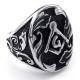 Tagor Jewelry Super Fashion 316L Stainless Steel Casting Rings Collection PXR021