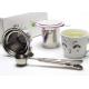 Stainless Steel 304 Wire Mesh Dome Tea Filter Basket Tea Strainer With Colorful Lid