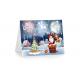 3D 12x17cm Greeting Card Lenticular Printing Services  With Customized X-mas Images