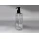 Triangle Clear Plastic PET Bottle 250ml For Cosmetic Packaging