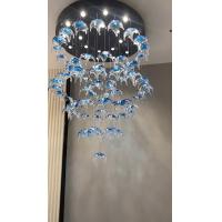 Glaze Art Ocean Theme Glass Starfish  Chandelier Creative Decorative Chandelier
