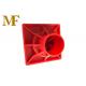 Weather Resistant Flat Stake Impalement Safety Covers Red Color