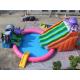Hot Selling Exciting Octopus Inflatable Water Park Games with double slides and pool