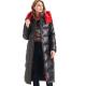 FODARLLOY Custom Down Puffer Jacket winter ladies warm hooded cotton-padded clothes women slim long down puffer jacket