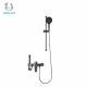 Luxury Modern Exposed Valve Showers Brass Body Electroplated Surface Three Outlets