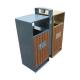 Standing 900mm Length  31.7gal Outdoor Wooden Trash Can