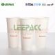 22 Oz Large Size Green Single Wall Paper Cups Disposable For Cold / Hot Drink