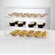 Acrylic Counter Display Case Food Bread Donut Bakery Case Plexiglass Countertop Display Case