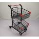 Customizable Portable Grocery Store Cart 60Kgs Loading Capacity Shopping Trolley Cart