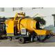 JBT30 Portable Concrete Mixer And Pump Trailer Mounted Type With Electric Motor
