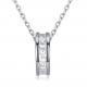 Sterling Silver 925 Diamond Small Pretty Waist Necklace Fashion Temperament Chain