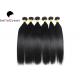 Natural Black Straight Brazilian Virgin Hair Double Drawn With Cuticle