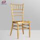 Stackable Metal Gold Mahogany Wedding Chiavari Chair For Event