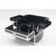 Aluminum Cosmetic Train Case Carry Toiletry Makeup Case With Four Trays