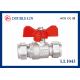 Pipe Connection T Handle PN25 Brass Ball Valves