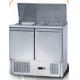 Certified 1-Model Industrial Refrigeration Unit Easily Cleaned Refrigerated Counter For Saladette
