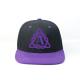 Adults Flat Brim Snapback Hats Custom Logo Flat Bill Cap With Plastic Buckle