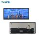 Customized 10.25-inch long bar scale full-color TFT LCD display with a resolution of 1920 * 720 and brightness of 1000cd