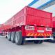Tri Axle Flatbed Trailer with Side Wall for Loading 40 Ton Bulk Cargo for Sale in Mauritius