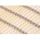 Rose Gold Stainless Steel Grill Mesh Curtain Plain Weave Metal Mesh Screen For Stairs