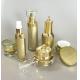 100ml Gold Luxury Cosmetics Packaging PMMA Bottle Sets Empty For Skincare