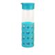 Fancy Glass Water Bottles , Wide Mouth Glass Water Bottle With Silicone Sleeve