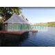 Luxurious Hotels Steel Frame Tent Membrane Cover With Private Deck For Camping Family