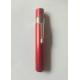 Red Color Glossy Finish Pen Styple Aluminum Alloy Chalk Holder