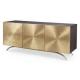 Hotel Low Wood Mirrored Sideboard Unit Entertainment Console Table