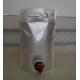 stand up packaging Stand up wine bottle plastic bag with spout tap