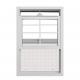 3.22 inch Soundproof UPVC Single Hung Window For Mobile House