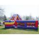 Ultimate Survivor Inflatable Floating Obstacle Course With Cliff Slide For Team Building