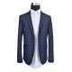 Business Tailored Mens Fashion Blazer Jacket Slim Fit Thin Fabric Navy Check Half Lining