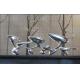 Decorative Large Outdoor Metal Sculpture Stainless Steel Mirror Polished Surface