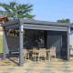 3x5m Metal Patio Canopy Gazebo Outdoor Garden Leisure European Style Louvers Modern