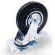 4 Inch Locking Caster Wheels Swivel Caster With Brake Rubber Wheels 100mm