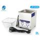 Skymen SUS304 2L 40KHz  table top ultrasonic cleaners jewellry  small parts with CE FCC certification