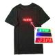 moving sign led advertising display tshirt flashing  led t-shirt for women and men scrolling led sign on tshirt