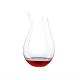 Clear 1600 Ml U-Shape Luxurious Elegant Glass Wine Decanter For Home