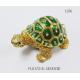 gold plated metal double turtle trinket jewelry box good quality turtle trinket jewelry box