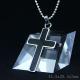 Fashion Top Trendy Stainless Steel Cross Necklace Pendant LPC56