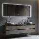 Raised Panel Plywood Vanity Bathroom Cabinet With Quartz Stone Vanity Top