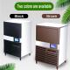 120kgs/24hrs Commercial Ice Maker Machine Portable Ice Cube Tray Stainless Steel