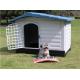 Large Plastic Dog House Outdoor Indoor Doghouse Puppy Shelter Water Resistant Easy Assembly Sturdy Dog Kennel
