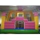 Peppa Pig 3 Lane Inflatable Dry Slide Kids Jumping Bouncer Slide with Eva Ladder