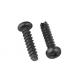 Black Zinc Plated Stainless Steel Self Tapping Metal Screws Round Head For Metal
